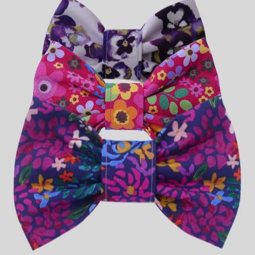 Floral bow ties