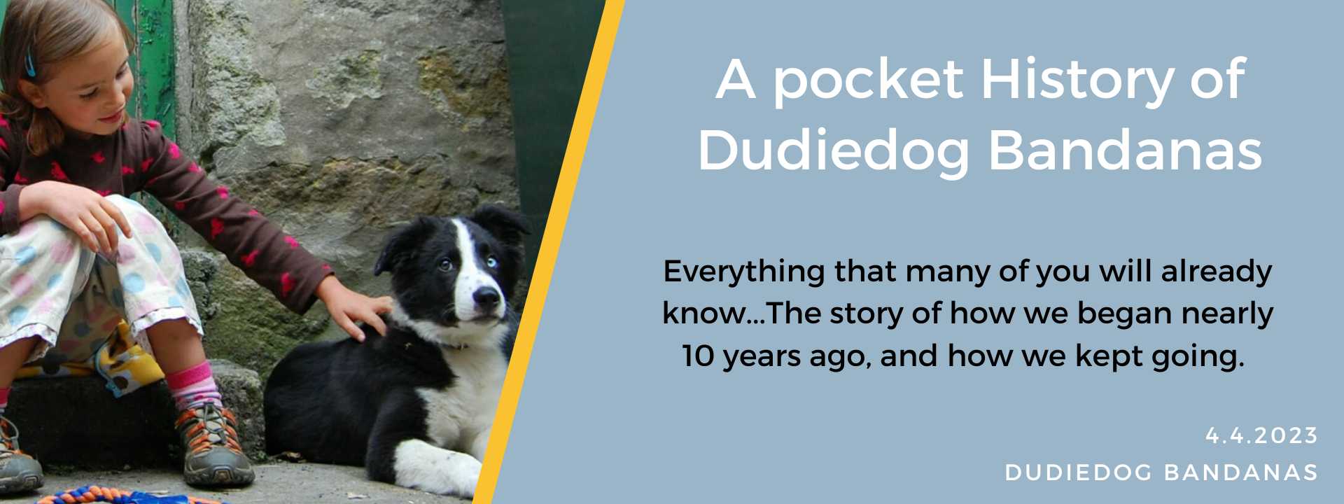 Dudiedog Bandanas and How It All Began