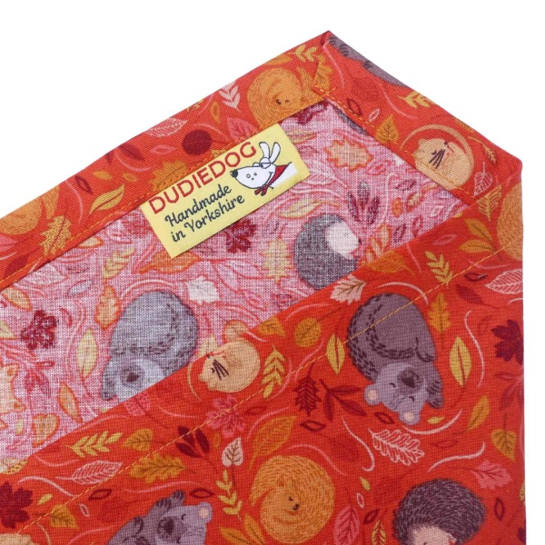 An Autumn Nap Dog Bandana (Orange)