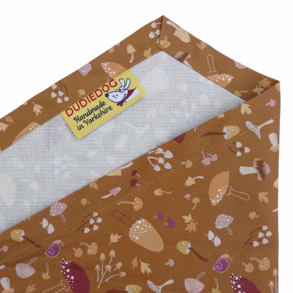 Fungi Foray Autumn Dog Bandana