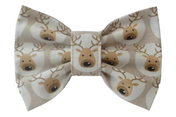 Reindeer Dots Christmas Bow Tie