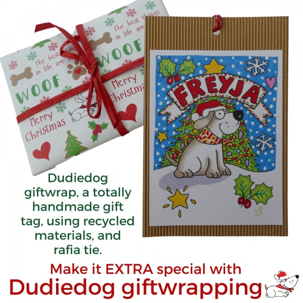 Jolly Rudolph Christmas Dog Bandana (Red)