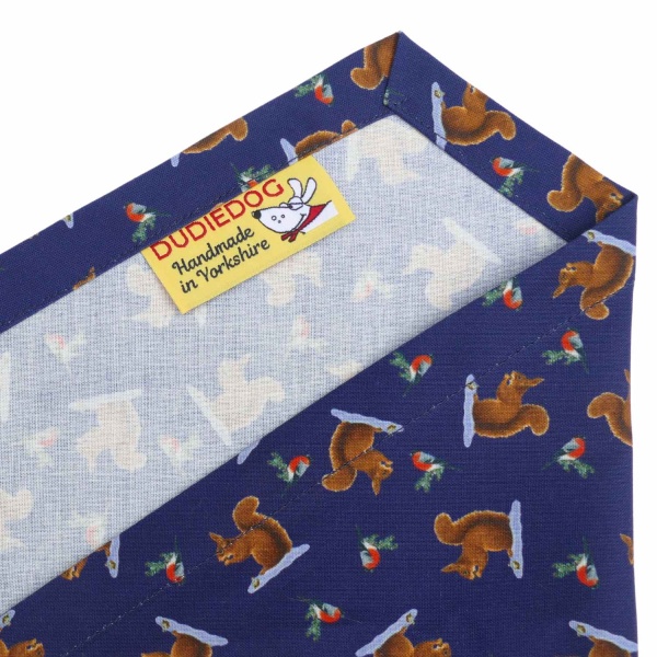 Winter Squirrel Dog Bandana